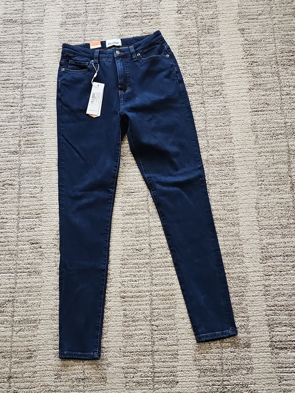Duer High-Rise Skinny Jeans - Dark Stone